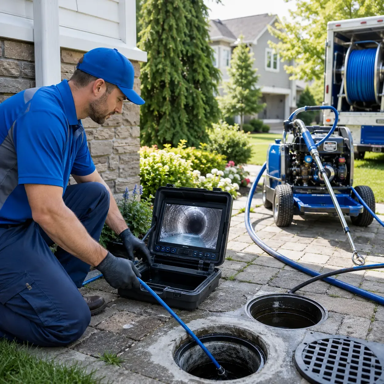 Outdoor drain cleaning professionals serving Windsor, VT