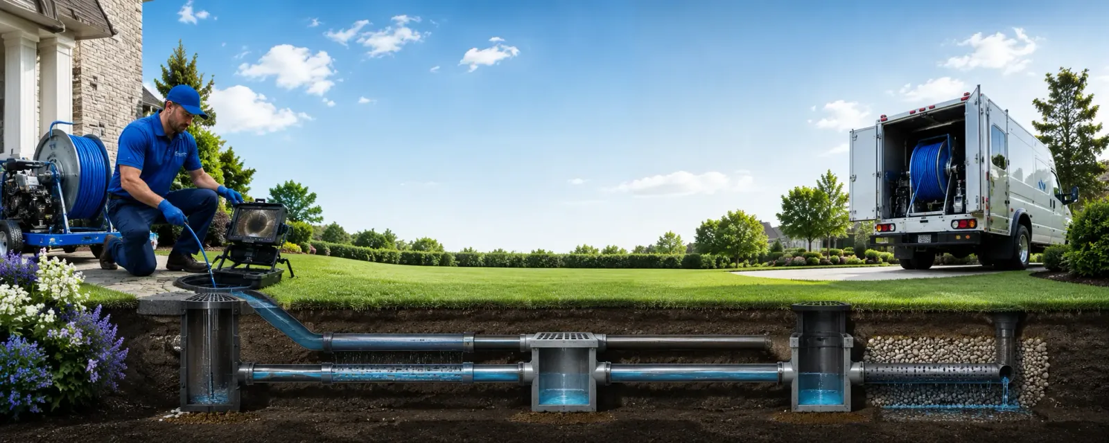 Outdoor drain cleaning information for Windsor, VT